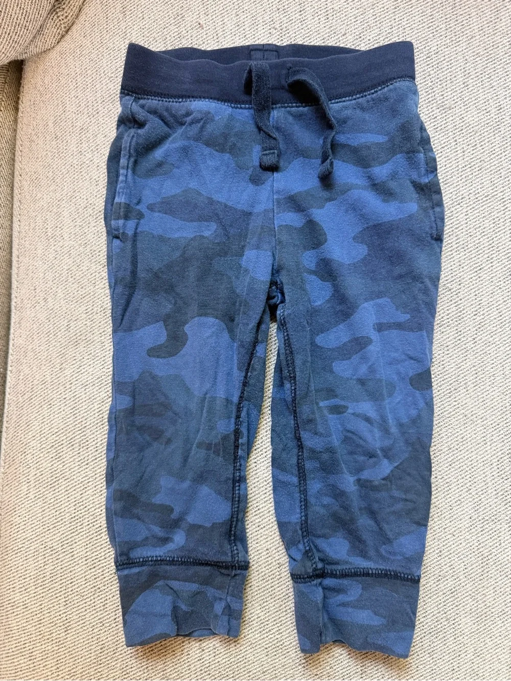 Baby Gap Blue Army print joggers